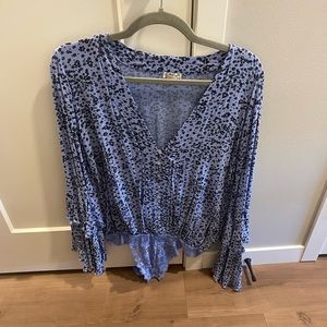 Free People Patterned Bodysuit